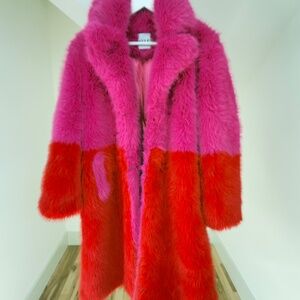 Hayley Collection Bamboo Faux Fur Two Done Double Coat L/XL